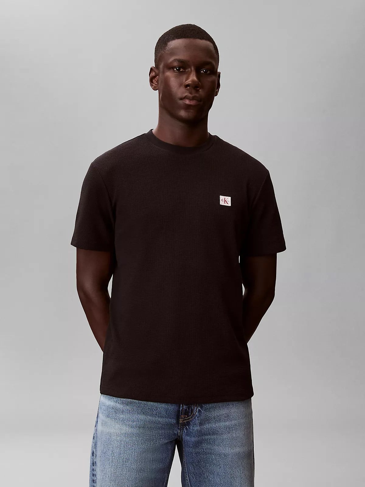 Calvin Klein Calvin Klein Erkek Normal Kesim Yuvarlak Yakalı Logo Etiketli Kısa Kollu Siyah T-Shirt LV04RD008G-UB1