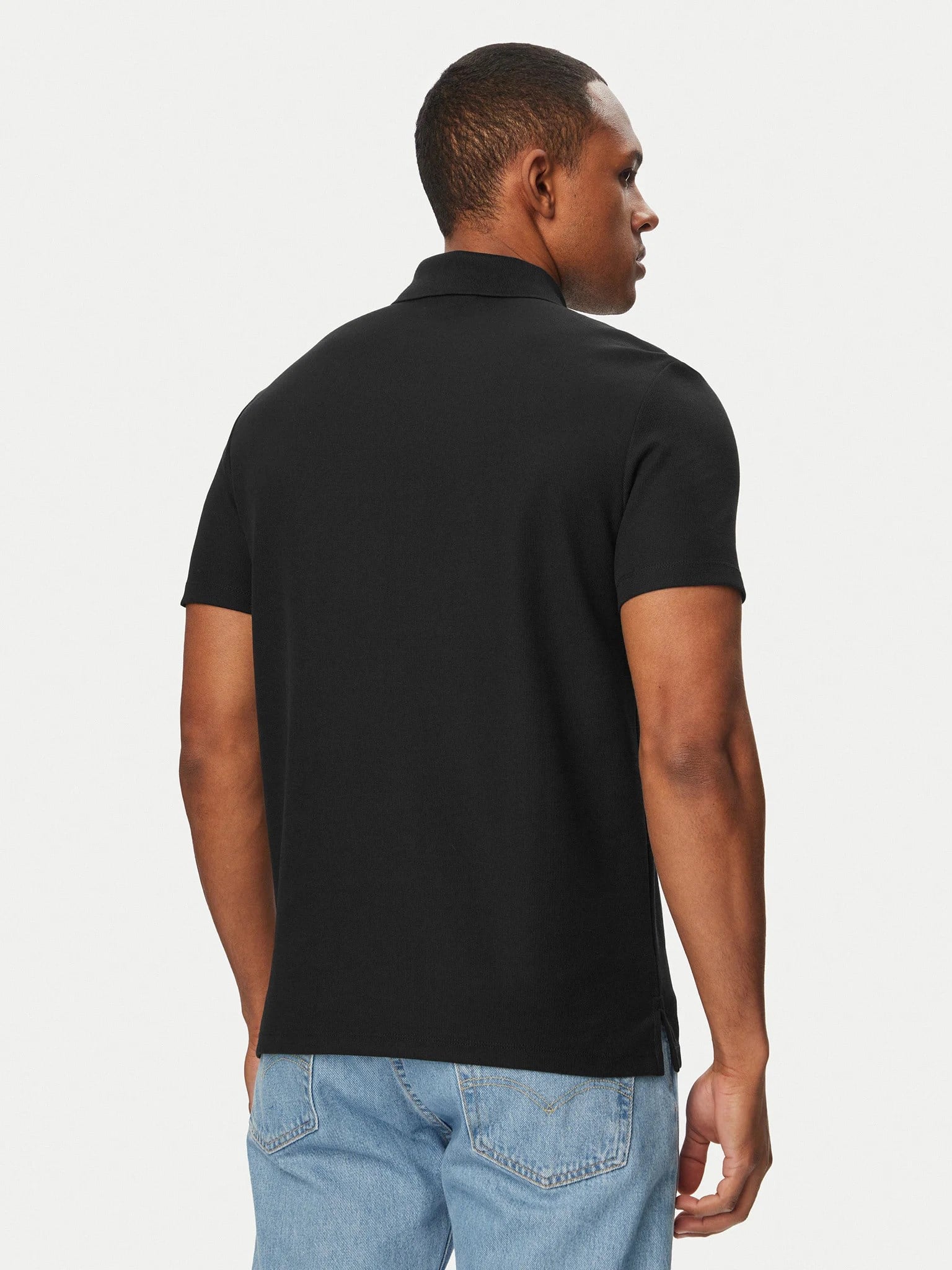 Calvin Klein Calvin Klein Erkek Normal Kesim Pamuk İçerikli Esnek Örme Kumaşlı Kısa Kollu Siyah T-Shirt LV04RG217G-UB1