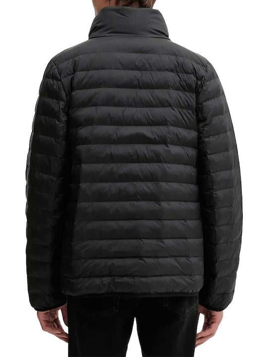Calvin Klein Calvin Klein Erkek Normal Kalıp Kapitone Desenli Isı Yalıtımlı Su Geçirmez Dik Yaka Siyah Ceket LV04LC506G-UB1