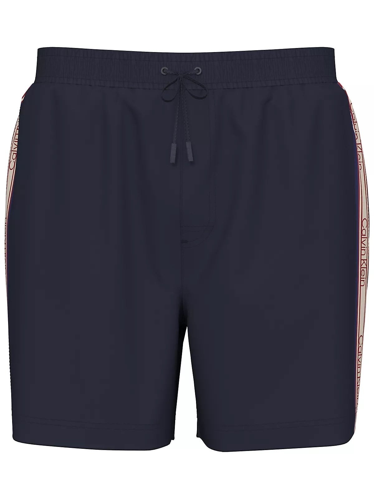 Calvin Klein Calvin Klein Erkek Normal Kesim Elastik Bel Bantlı Yanları Logo İmzalı Şerit Çizgili Mavi Bikini Altı LV00N61042-0PP