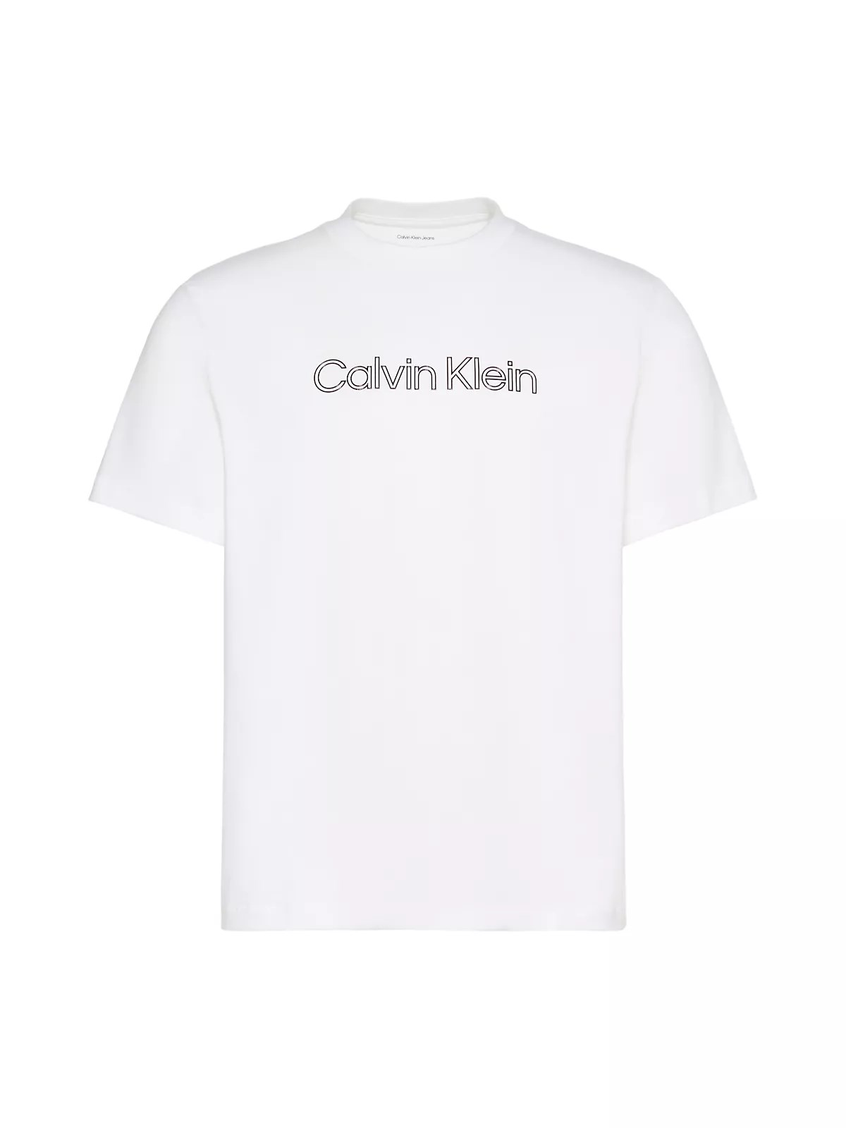 Calvin Klein Calvin Klein Erkek Normal Kesim Yuvarlak Yakalı Logo Baskılı Kısa Kollu Beyaz T-Shirt LV04LG812G-YAF