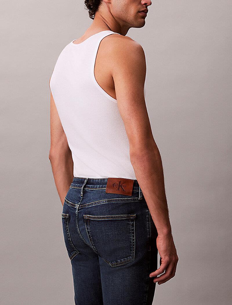 Calvin Klein Calvin Klein Erkek Normal Bel Slim Fit Dar Paça Lacivert Pantolon LV04RB720G-PTR