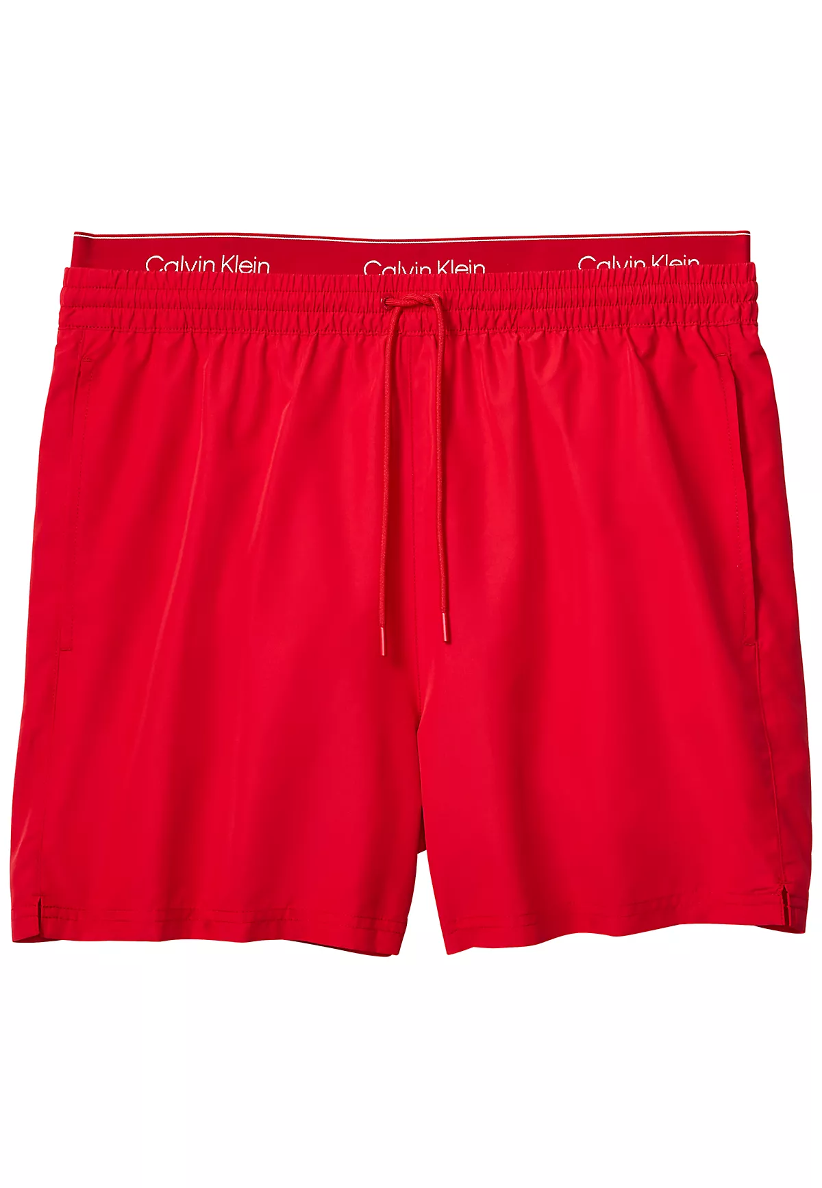 Calvin Klein Calvin Klein Erkek Normal Kesim Hızlı Kuruyan Kumaşlı Kırmızı Deniz Şortu LV00N61023-XU9