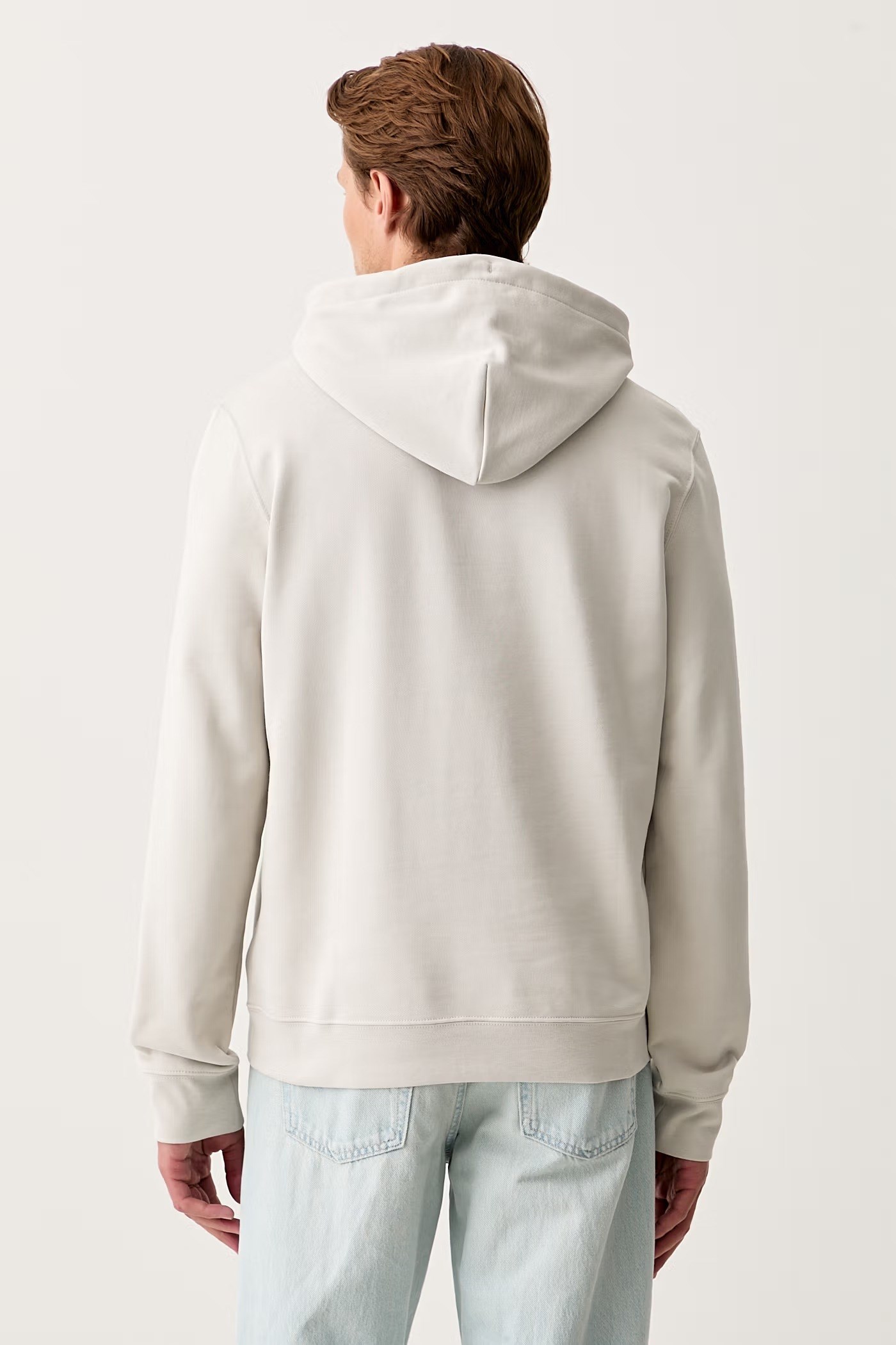 Calvin Klein Calvin Klein Erkek Normal Kesim Yüksek Pamuk İçerikli Kapüşonlu Uzun Kollu Bej Sweatshirt LV04RG276G-PDJ