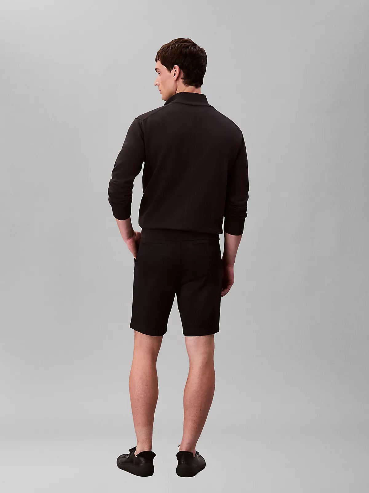 Calvin Klein Calvin Klein Erkek Normal Kesim Pamuklu Chino Siyah Şort LV04LB600G-UB1