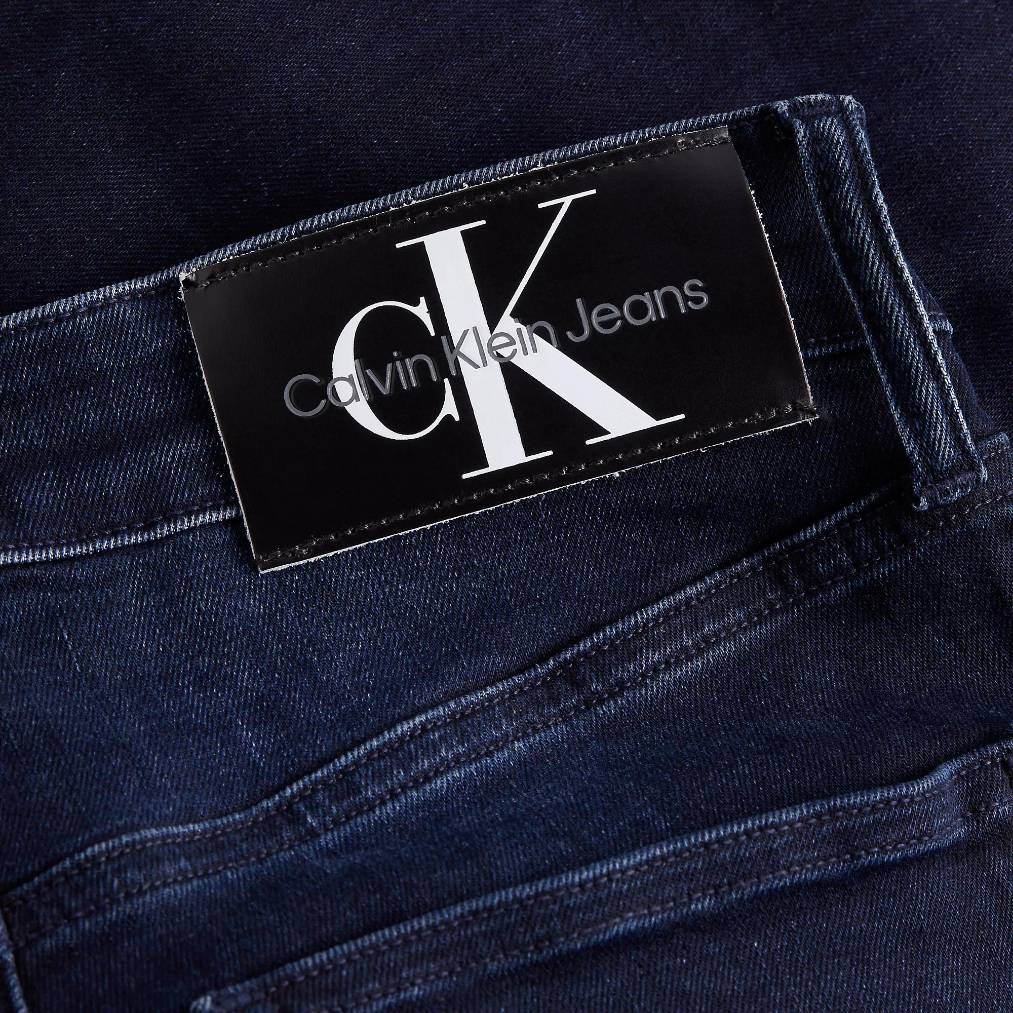 Calvin Klein Calvin Kleın Erkek Pamuklu Normal Bel 5 Cepli Düğmeli Mavi Jeans J30J323695-1BJ