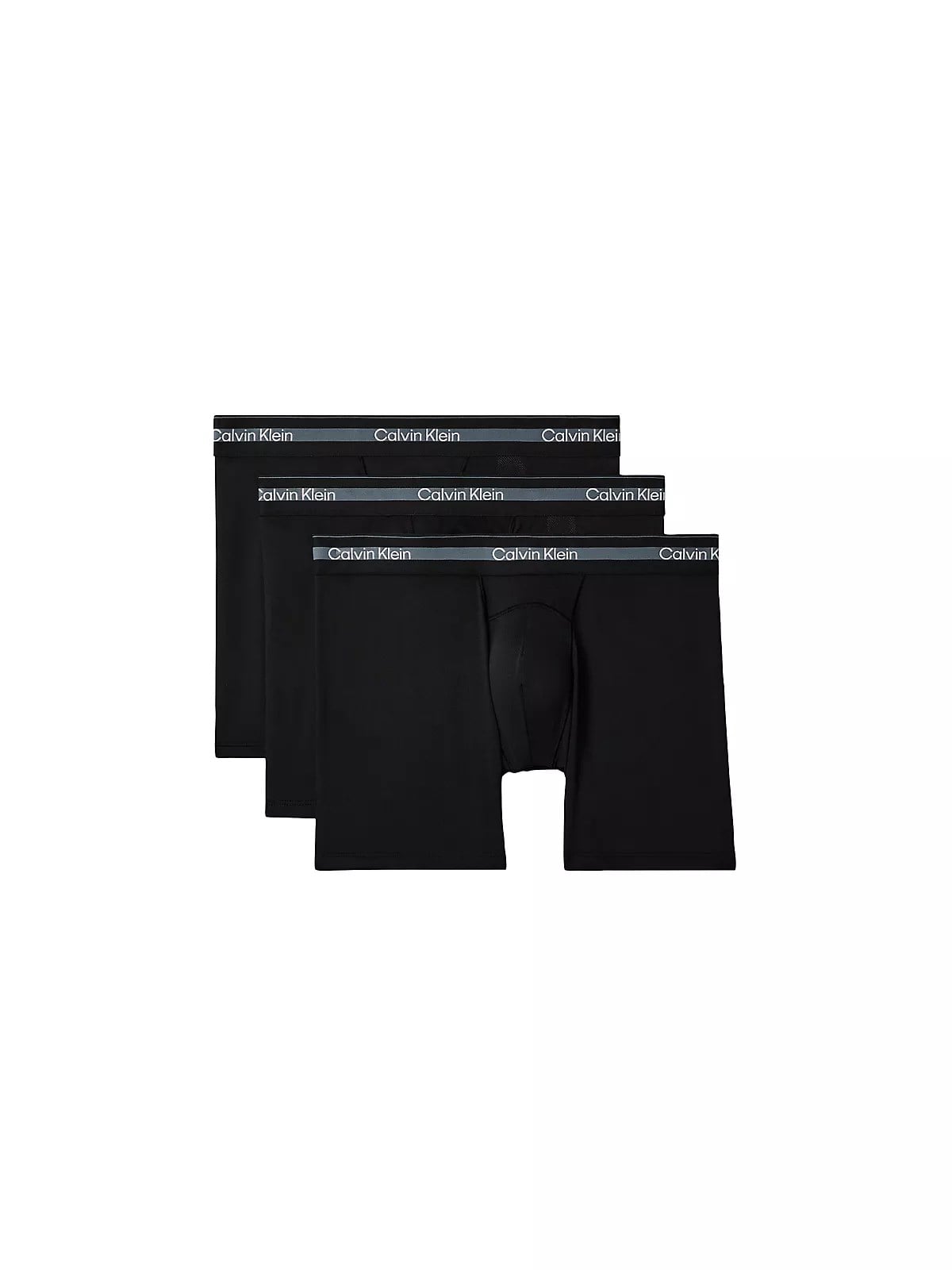 Calvin Klein Calvin Klein Erkek Pamuklu Slim Fit Beli Elastik Bantlı 3'lü Siyah Boxer LV00NB4537-UB1