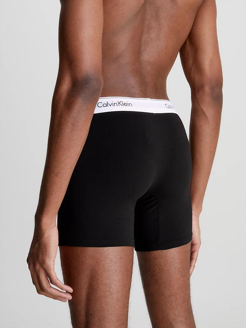 Calvin Klein Calvin Kleın Erkek Pamuklu Logolu Lastikli Normal Bel Siyah BOXER 000NB2381A-001