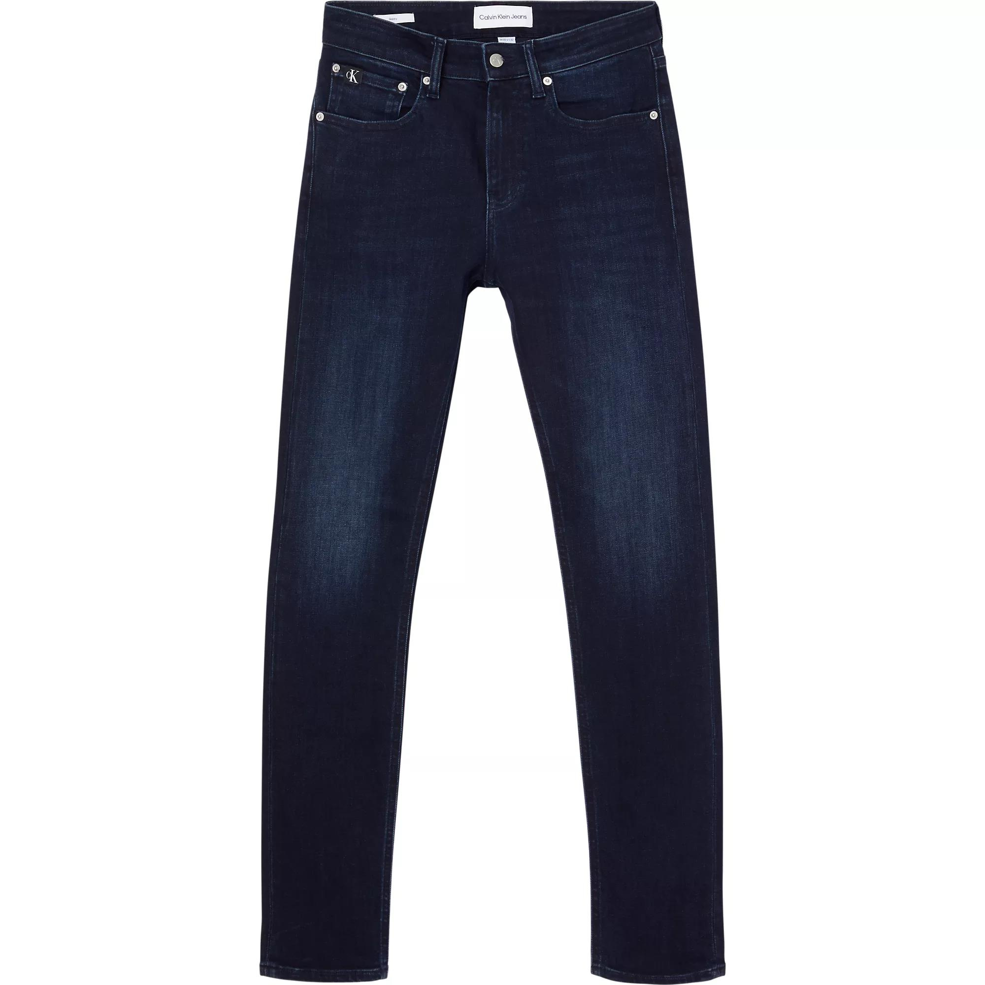 Calvin Klein Calvin Kleın Erkek Pamuklu Normal Bel 5 Cepli Düğmeli Mavi Jeans J30J323695-1BJ