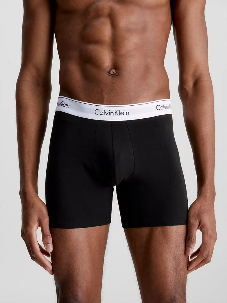 Calvin Klein Calvin Kleın Erkek Pamuklu Logolu Lastikli Normal Bel Siyah BOXER 000NB2381A-001