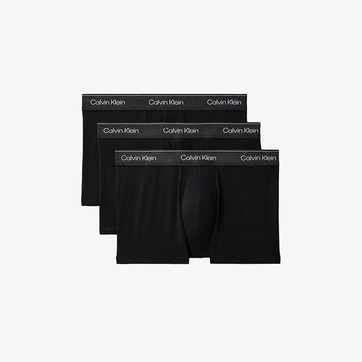 Calvin Klein Calvin Klein Erkek Pamuklu Slim Fit Beli Elastik Bantlı 3'lü Siyah1 Boxer LV00NB4575-UB1