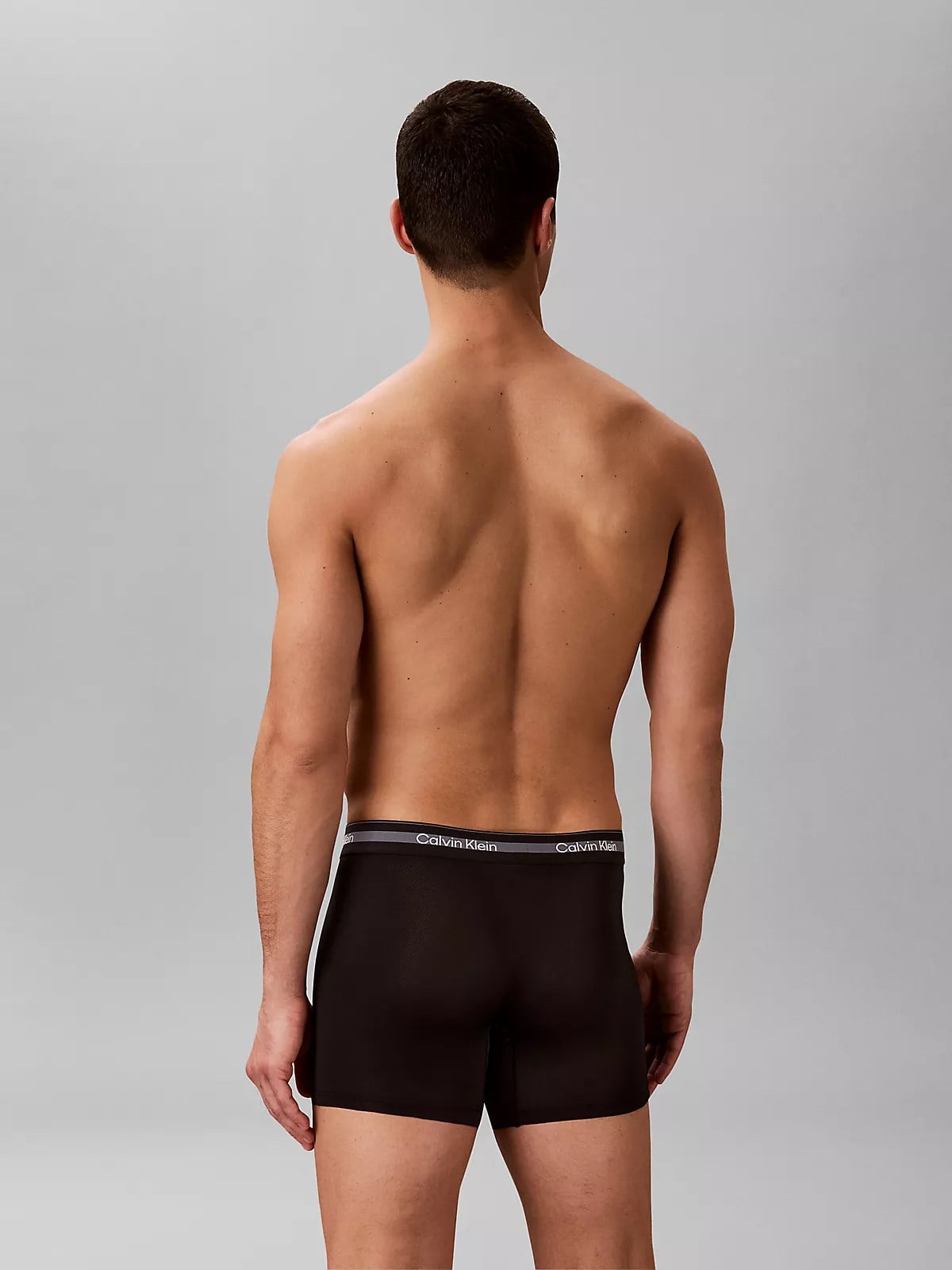 Calvin Klein Calvin Klein Erkek Pamuklu Slim Fit Beli Elastik Bantlı 3'lü Siyah Boxer LV00NB4537-UB1
