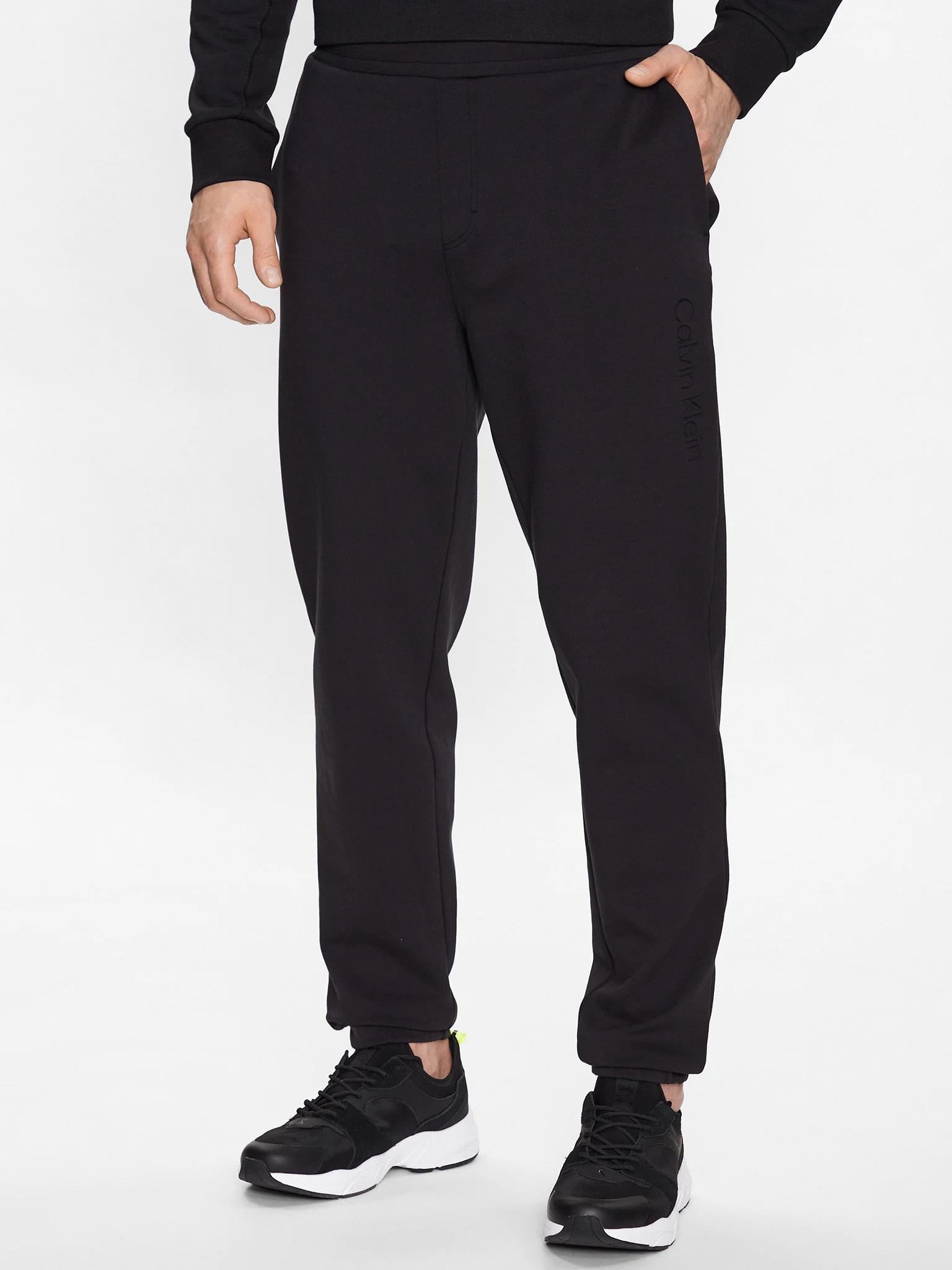 Calvin Klein Calvin Kleın Erkek Pamuklu Regular Fit Paçası Lastikli Siyah Pantolon K10K111566-BEH