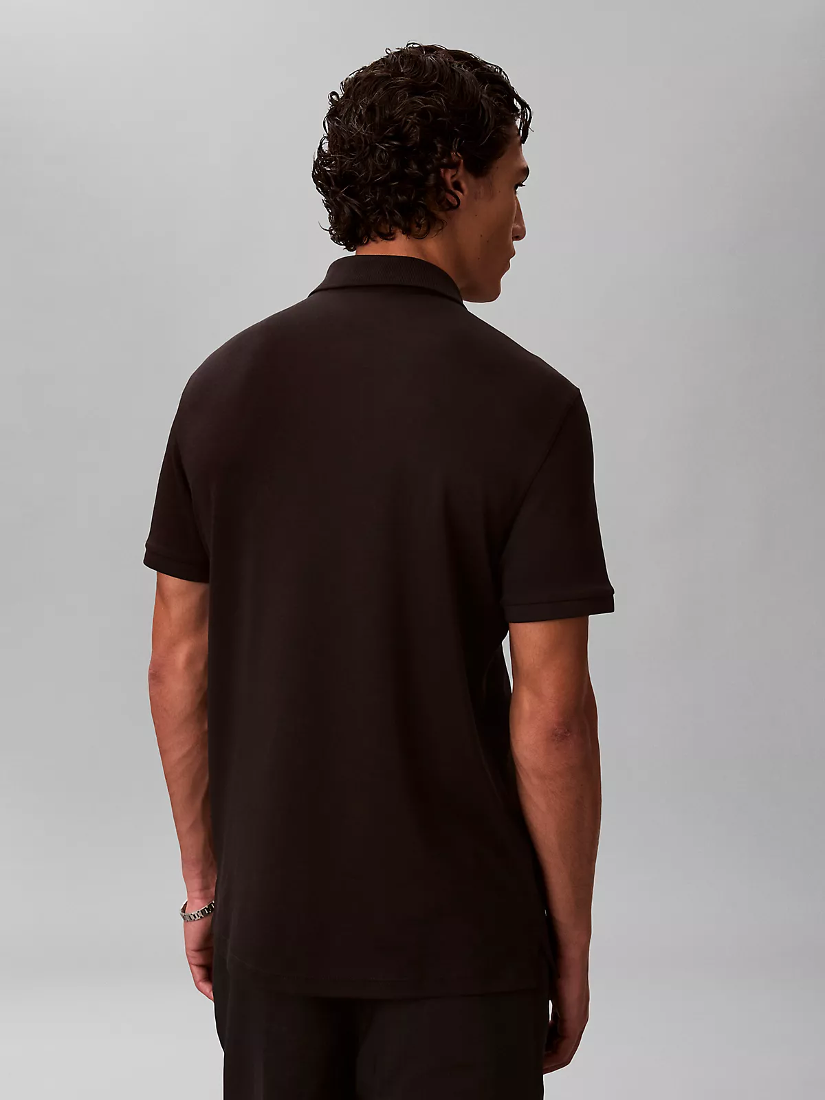 Calvin Klein Calvin Klein Erkek Pamuklu Regular Fit Uzun Kollu Polo Yaka Siyah T-Shirt LV04LE255G-UB1