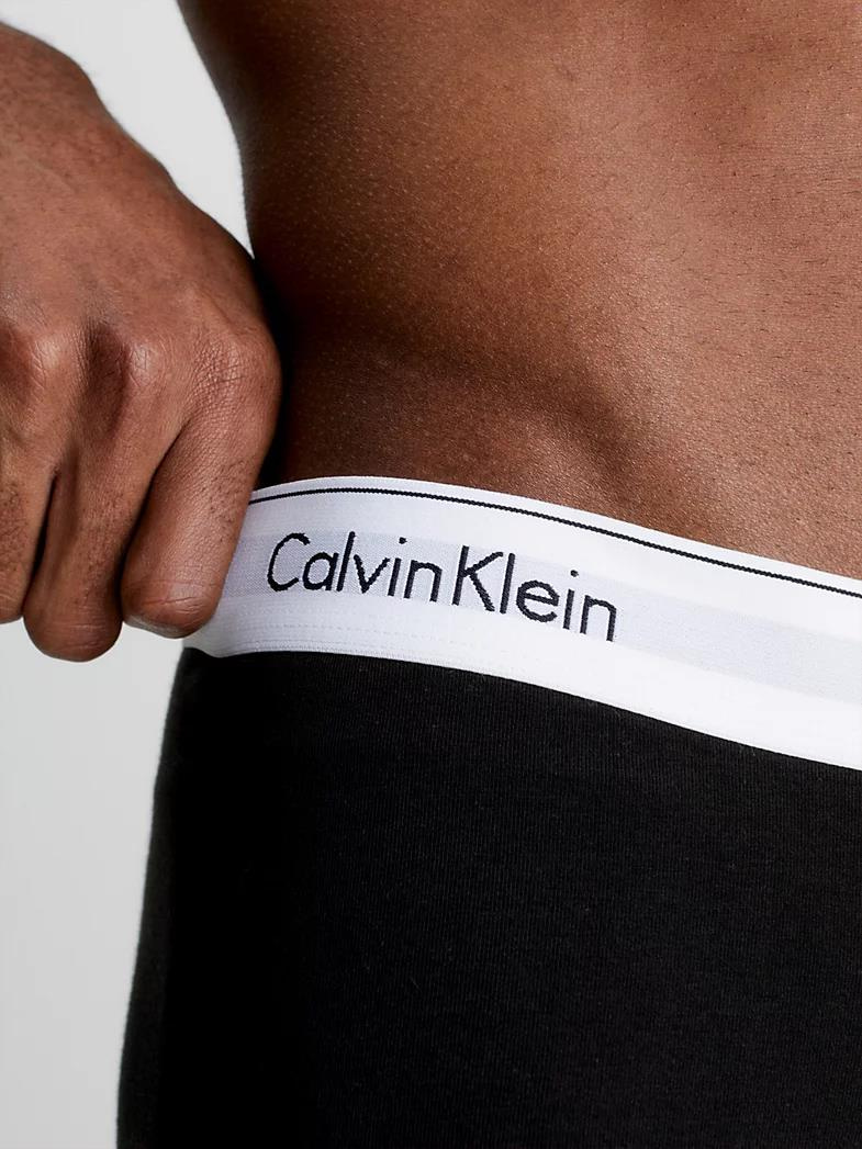 Calvin Klein Calvin Kleın Erkek Pamuklu Logolu Lastikli Normal Bel Siyah BOXER 000NB2381A-001