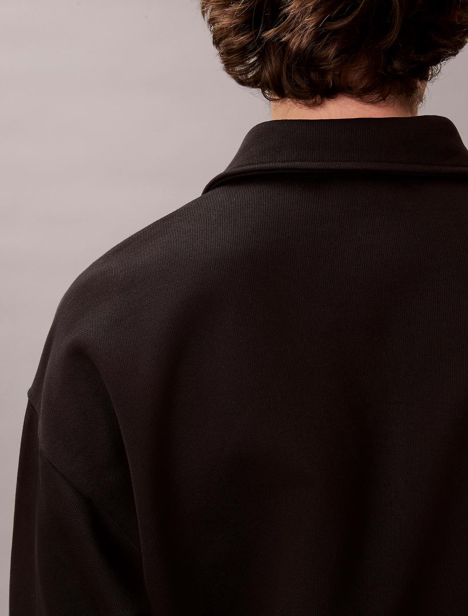 Calvin Klein Calvin Klein Erkek Pamuklu Bisiklet Yaka Uzun Kollu Siyah Sweatshirt LV14LE202G-UB1
