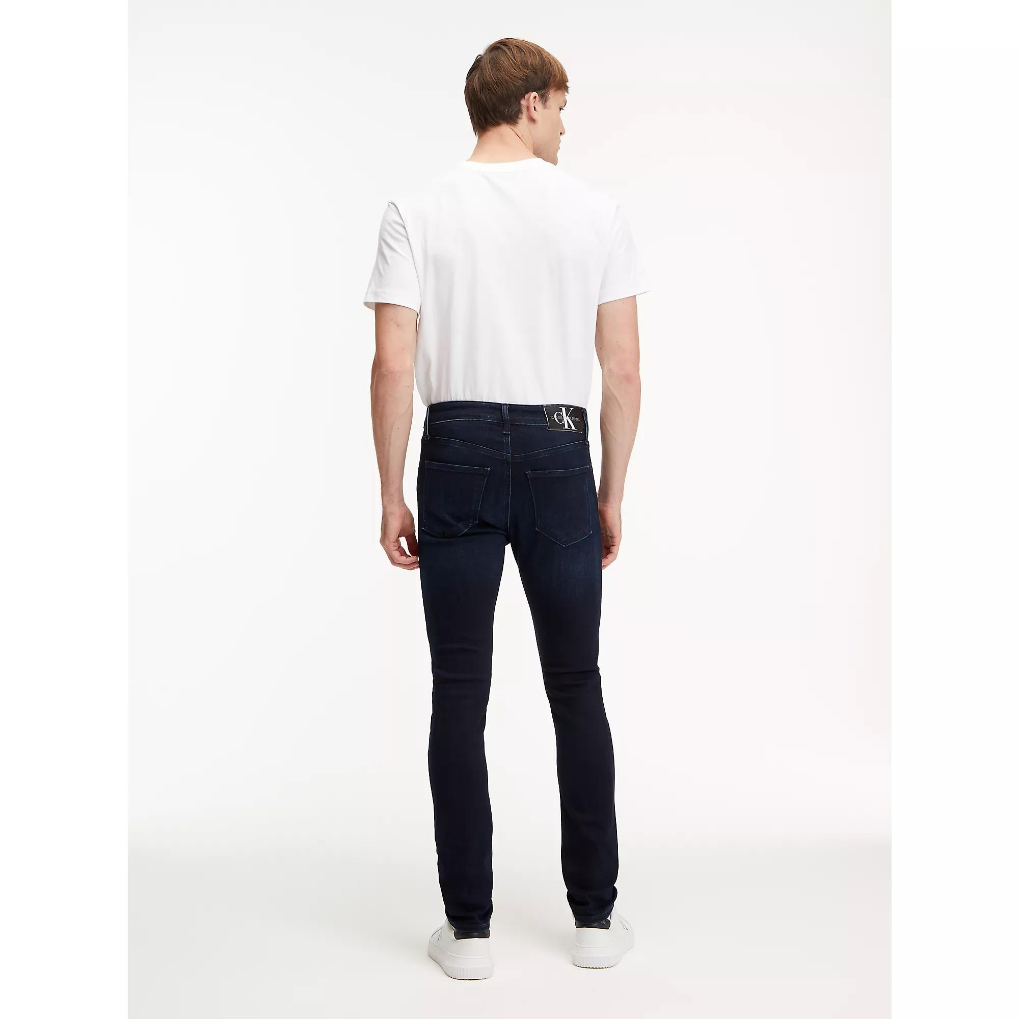 Calvin Klein Calvin Kleın Erkek Pamuklu Normal Bel 5 Cepli Düğmeli Mavi Jeans J30J323695-1BJ
