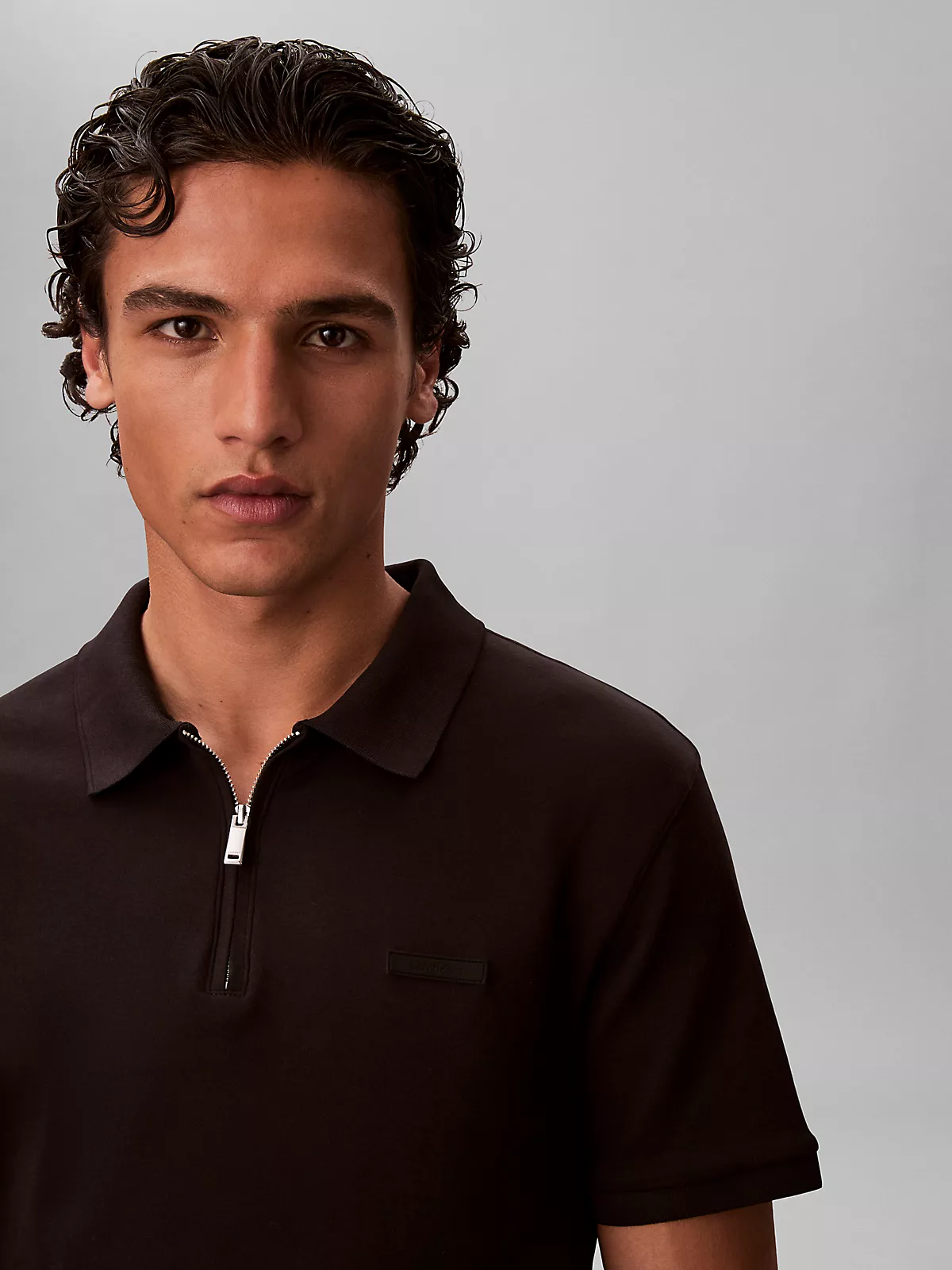 Calvin Klein Calvin Klein Erkek Pamuklu Regular Fit Uzun Kollu Polo Yaka Siyah T-Shirt LV04LE255G-UB1