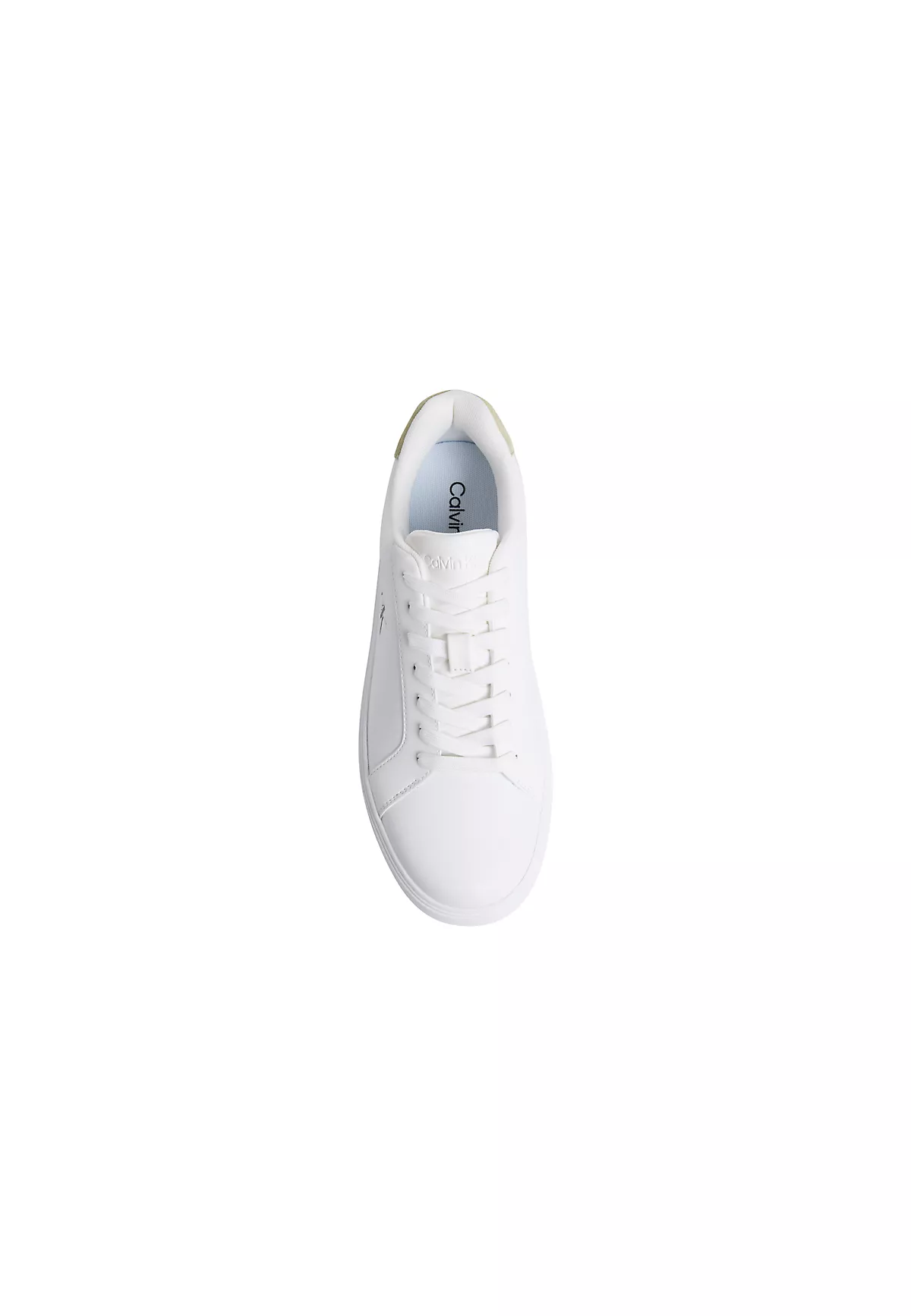Calvin Klein Calvin Klein Erkek Rahat Taban Bağcıklı Deri Düz Taban Beyaz Sneaker YM0YM01435-01V
