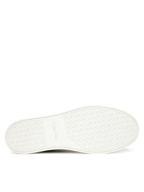 Calvin Klein Calvin Klein Erkek Rahat Düz Taban Düşük Bilekli Nefes Alabilir Dış Yüzey Tasarımlı Siyah Sneaker HM0HM01870-0GM