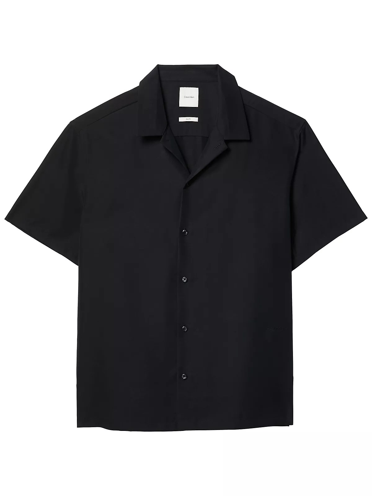 Calvin Klein Calvin Klein Erkek Rahat Kalıp Pamuklu Kısa Kollu Siyah Gömlek LV04LF114G-UB1
