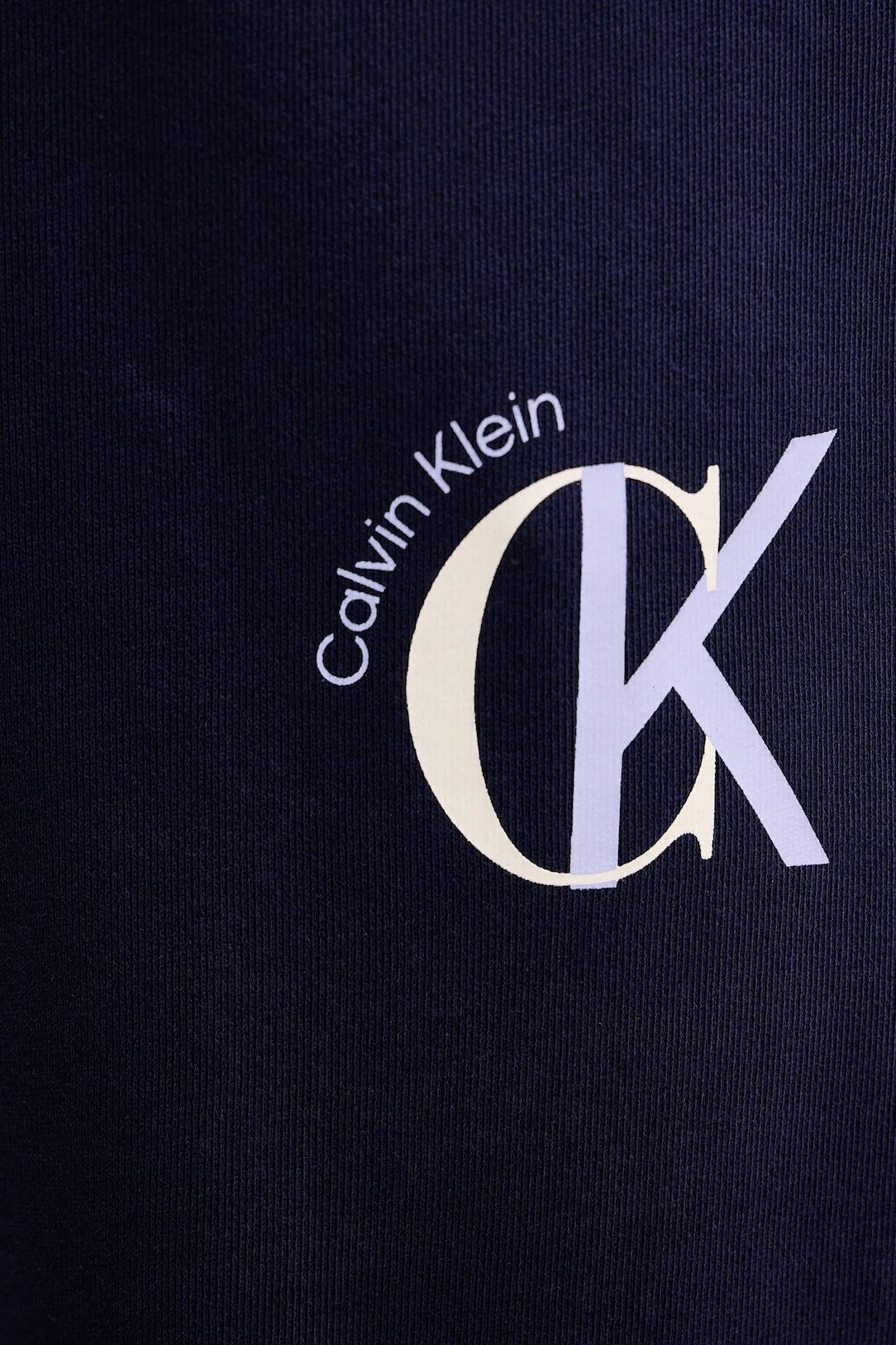 Calvin Klein Calvin Klein Erkek Regular Fit Beli ve Paçası Lastikli %100 Pamuklu Lacivert Eşofman Altı LV04RE256G-WFW
