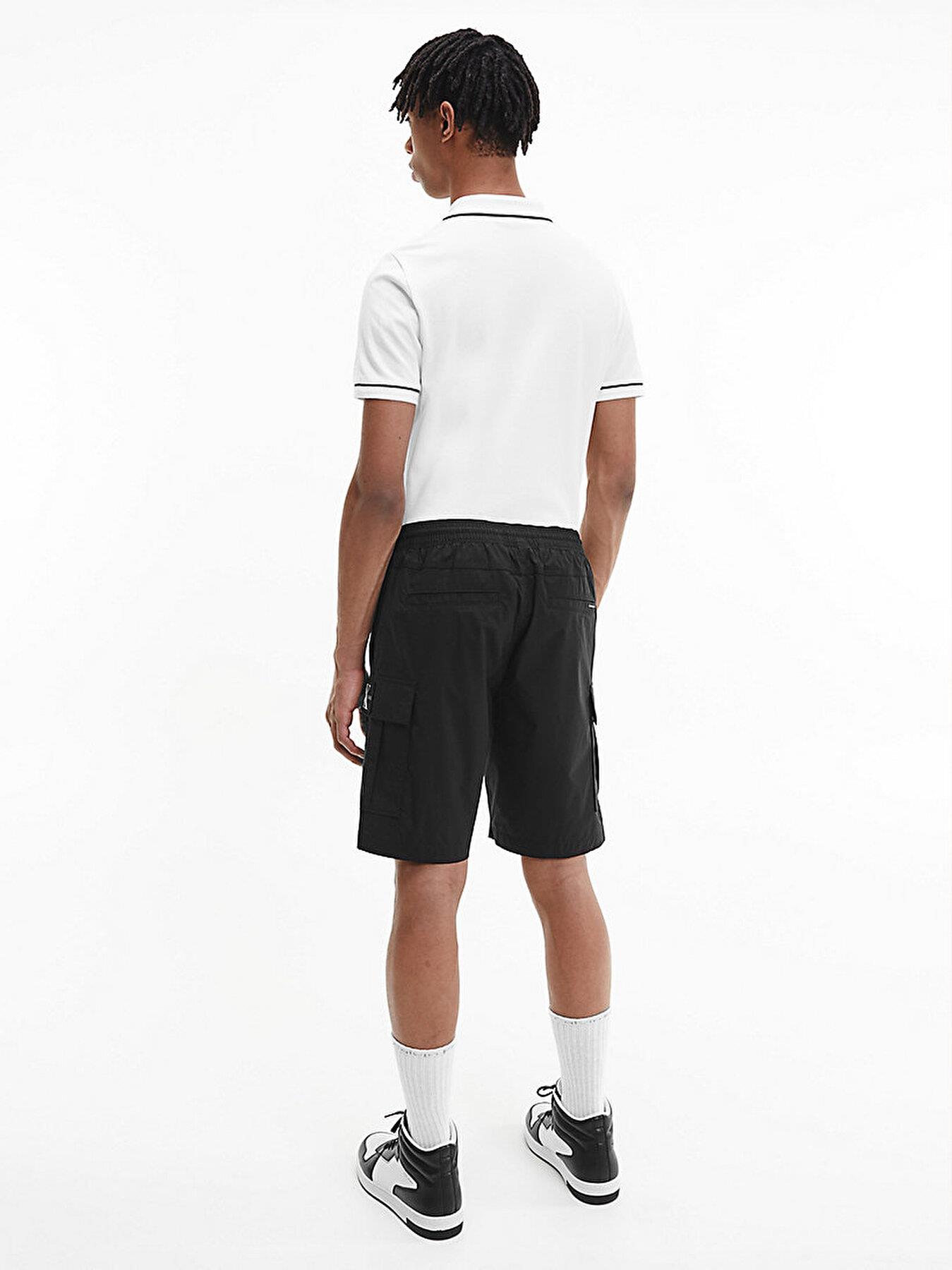 Calvin Klein Calvin Kleın Erkek Slim Fit Polo Yaka Kısa Kol Beyaz Polo Yaka T-Shirt J30J315603-YAF