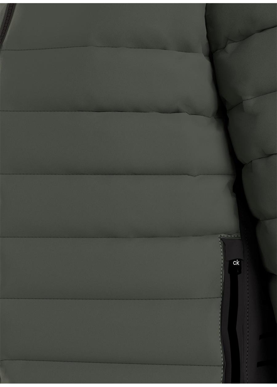 Calvin Klein Calvin Kleın Erkek Su Geçirmez Dik Yaka Şişme Yeşil Mont K10K108291-LLP