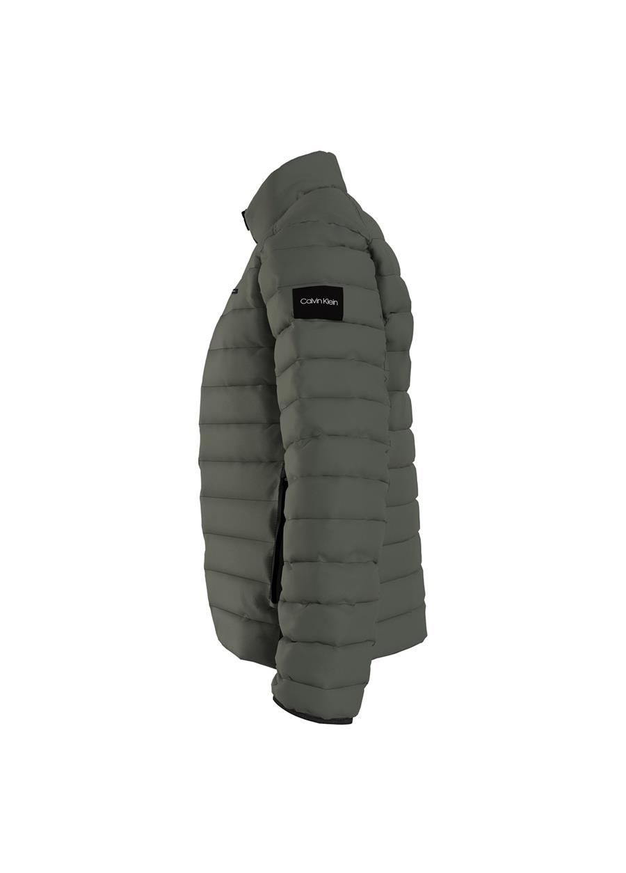 Calvin Klein Calvin Kleın Erkek Su Geçirmez Dik Yaka Şişme Yeşil Mont K10K108291-LLP