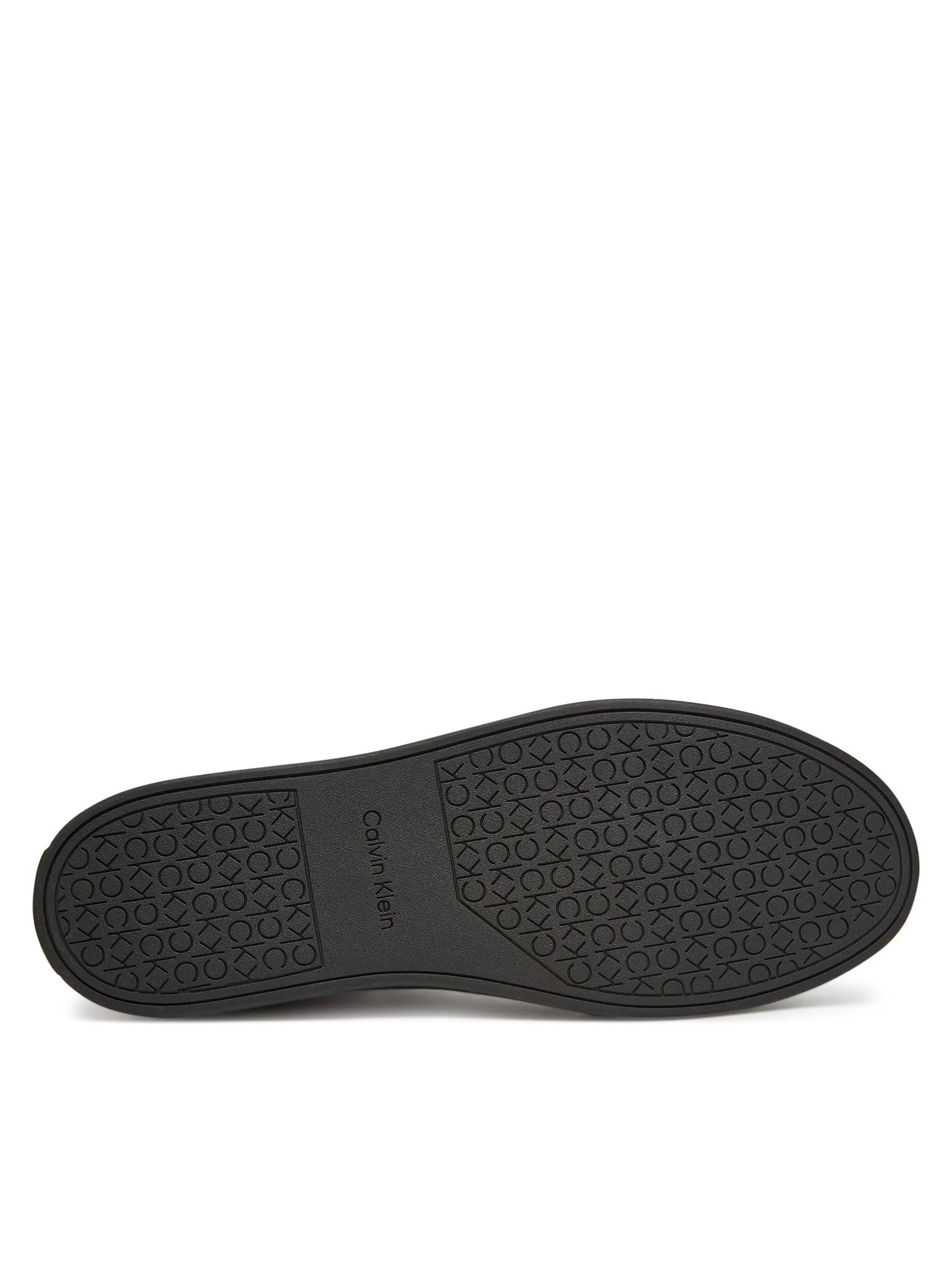 Calvin Klein Calvin Klein Erkek Topuk Destekli Düşük Bilek Deri Siyah Sneaker HM0HM01898-0GJ