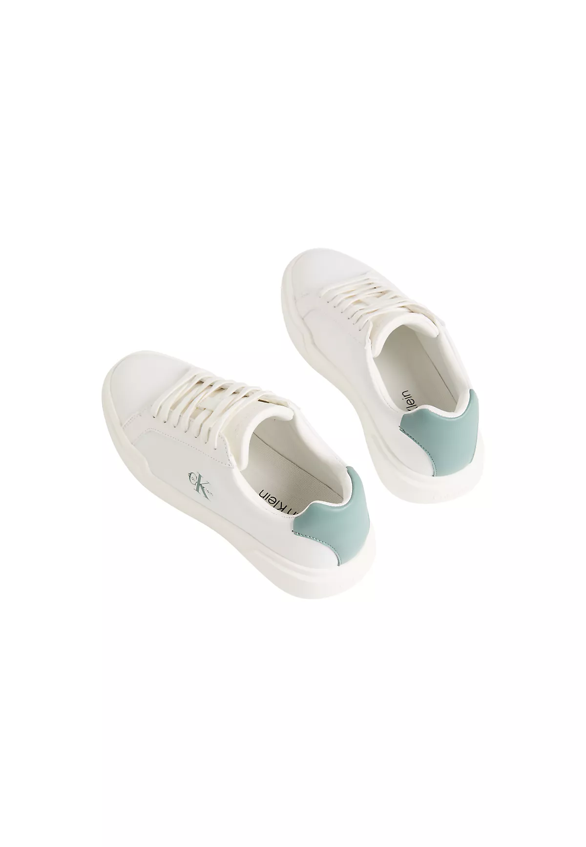 Calvin Klein Calvin Klein Kadın Bağcıklı Rahat Taban Logo Detaylı Deri Günlük Beyaz Sneaker YW0YW01947-05X