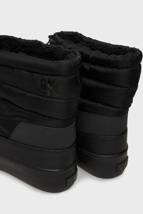 Calvin Klein Calvin Klein Kadın Boğaz Kısmı Bağlamalı Rahat Taban Düz Kalın Taban Siyah Bot YW0YW01977-0GJ