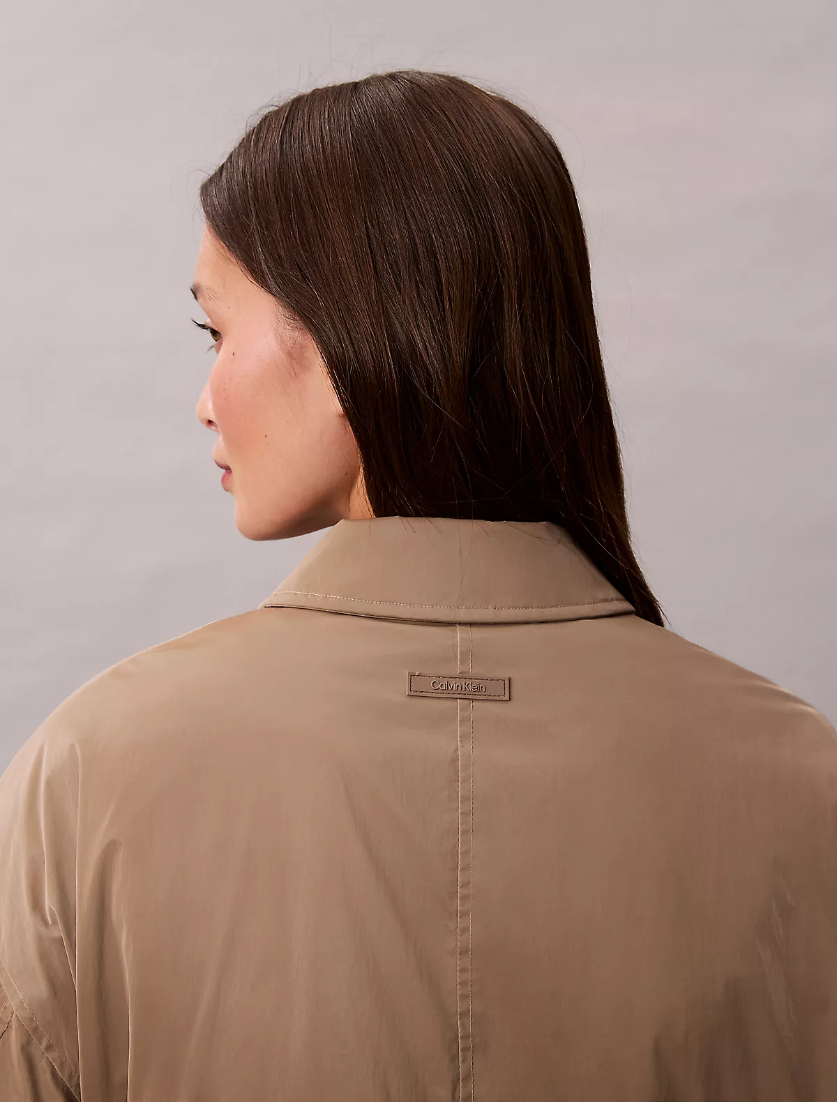 Calvin Klein Calvin Klein Kadın Çentikli Yaka Uzun Kol Fermuar Kapama Kahverengi Ceket LV047E508G-VFU
