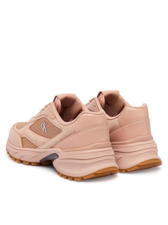 Calvin Klein Calvin Klein Kadın CK Logolu File Detaylı Yüksek ve Ekstra Konforlu Taban Pembe Sneaker YW0YW01994-0K0