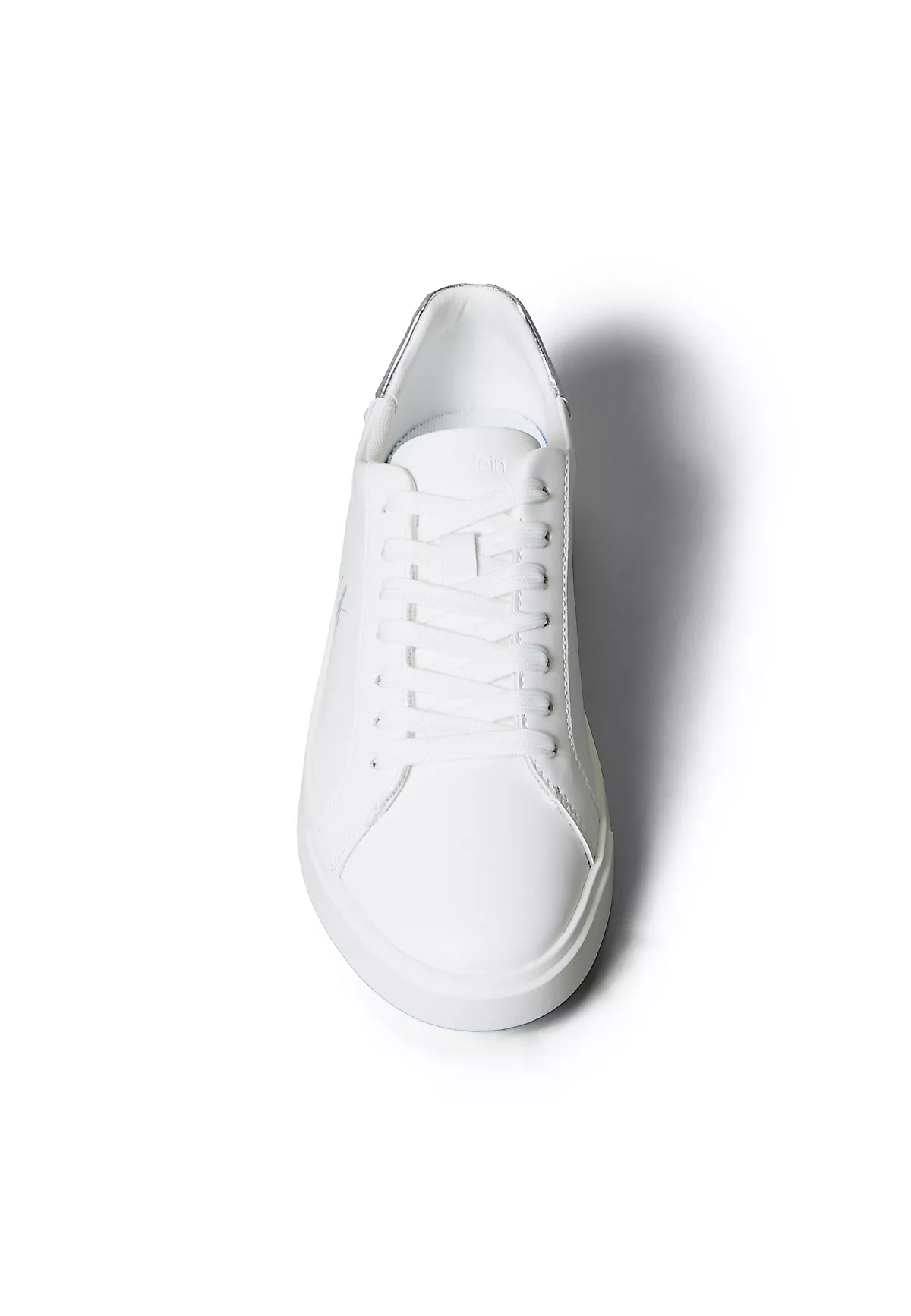 Calvin Klein Calvin Klein Kadın CK Logo Detaylı Düşük Bilekli Deri Beyaz Sneaker HW0HW02846-0K8