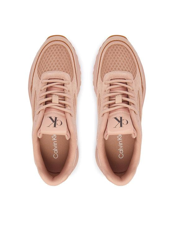Calvin Klein Calvin Klein Kadın CK Logolu File Detaylı Yüksek ve Ekstra Konforlu Taban Pembe Sneaker YW0YW01994-0K0
