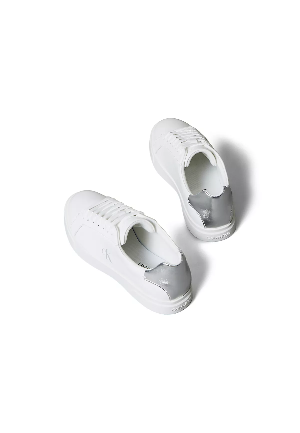 Calvin Klein Calvin Klein Kadın CK Logo Detaylı Düşük Bilekli Deri Beyaz Sneaker HW0HW02846-0K8