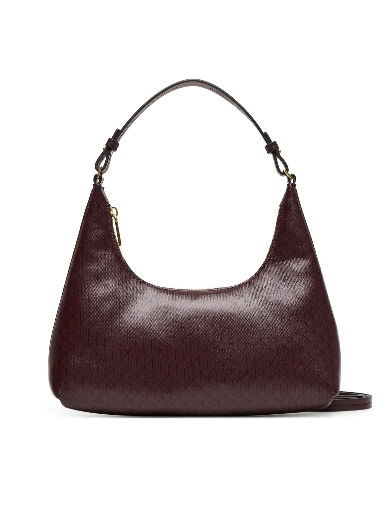 Calvin Klein Calvin Klein Kadın CK Monogram Logolu Fermuarlı Çıkarılabilir Omuz Askılı Kırmızı Omuz Çantası LV04F3298G-2XD