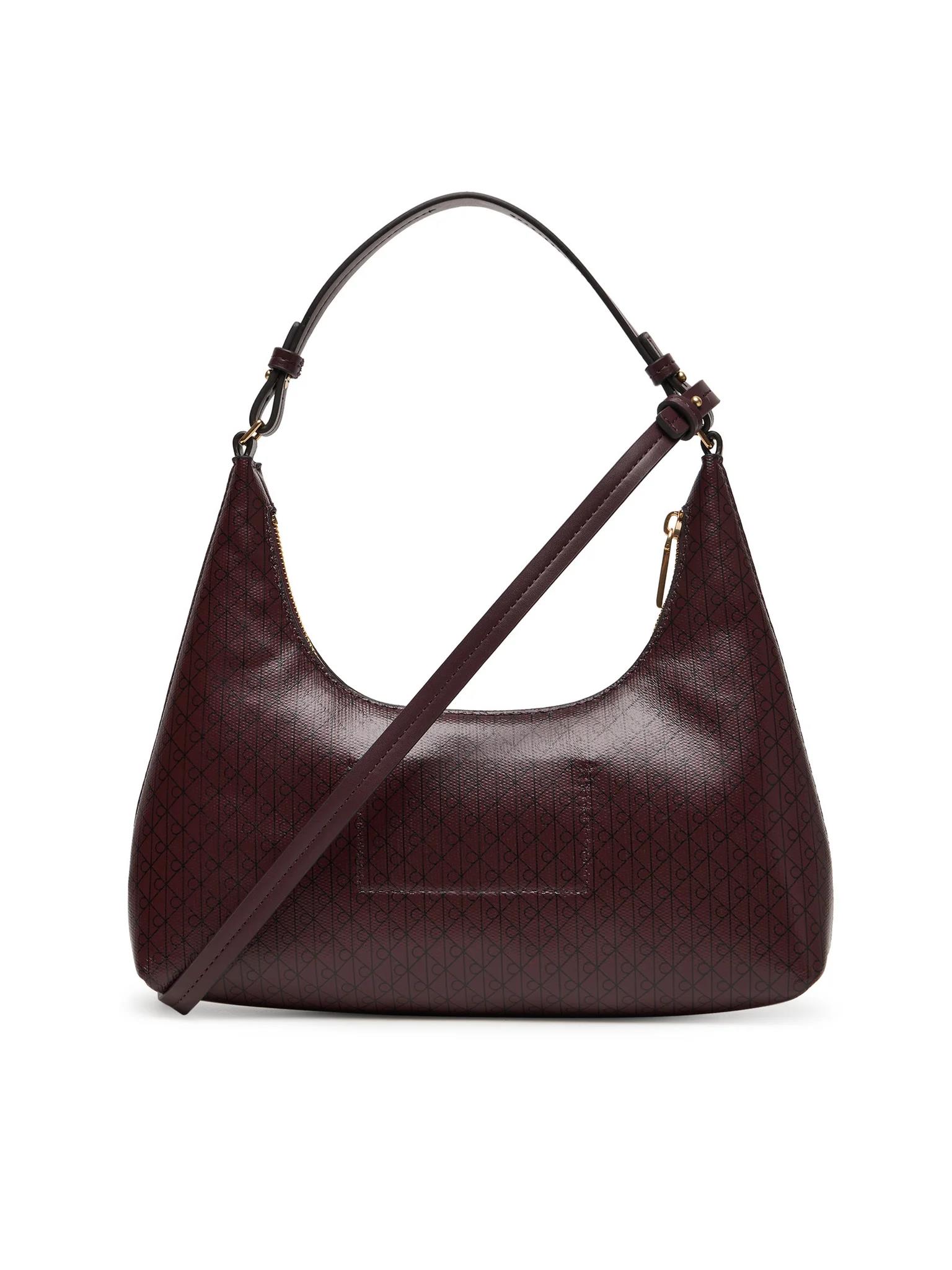 Calvin Klein Calvin Klein Kadın CK Monogram Logolu Fermuarlı Çıkarılabilir Omuz Askılı Kırmızı Omuz Çantası LV04F3298G-2XD