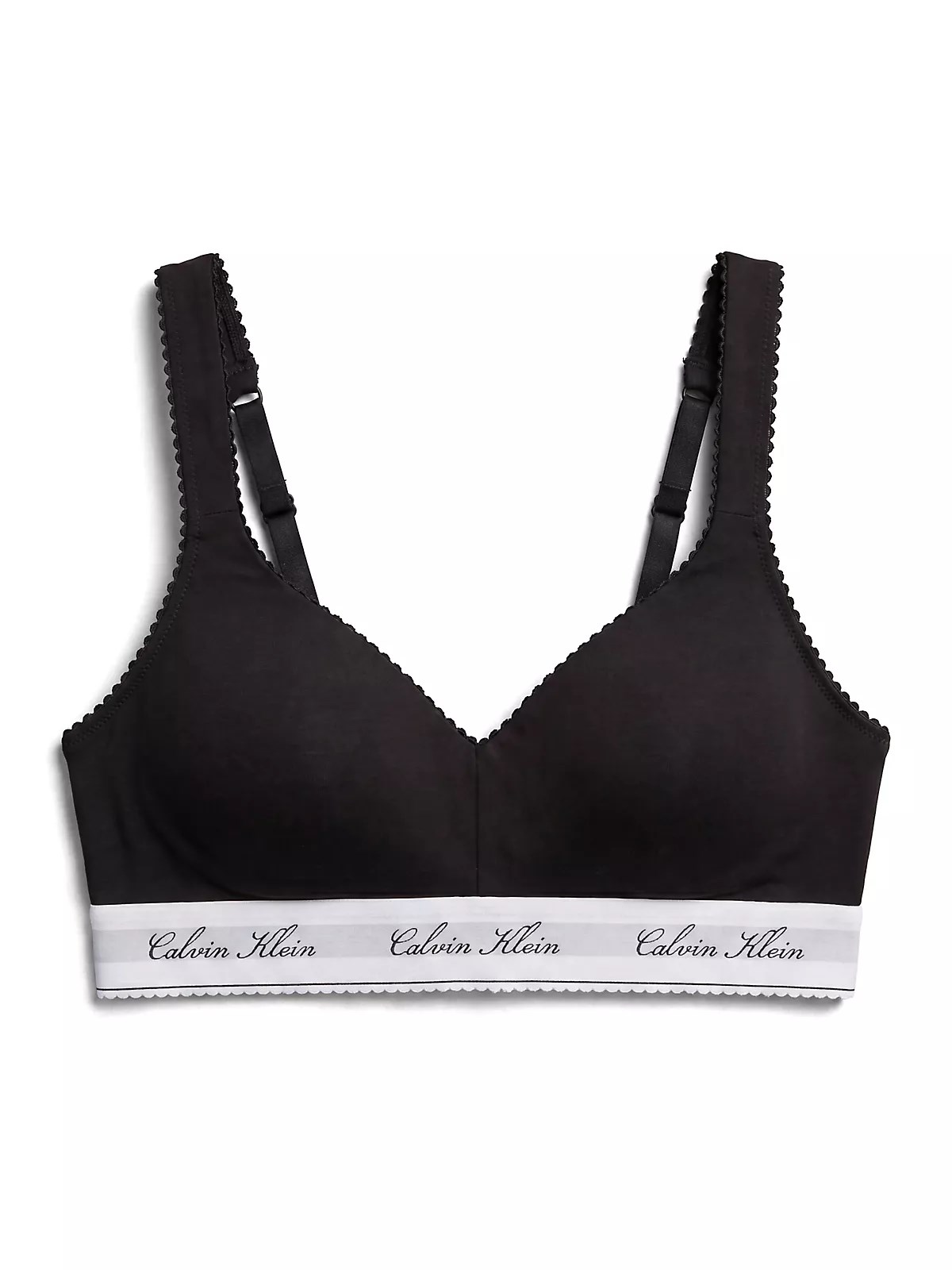Calvin Klein Calvin Klein Kadın Dar Kesim İnce Askılı Siyah Bralet LV00QF9071-UB1
