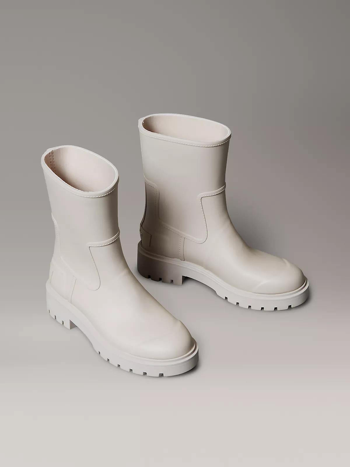 Calvin Klein Calvin Klein Kadın Darbe Emici Konforlu İç Taban Suya Dayanıklı Krem Bot & Bootie YW0YW02004-PA8