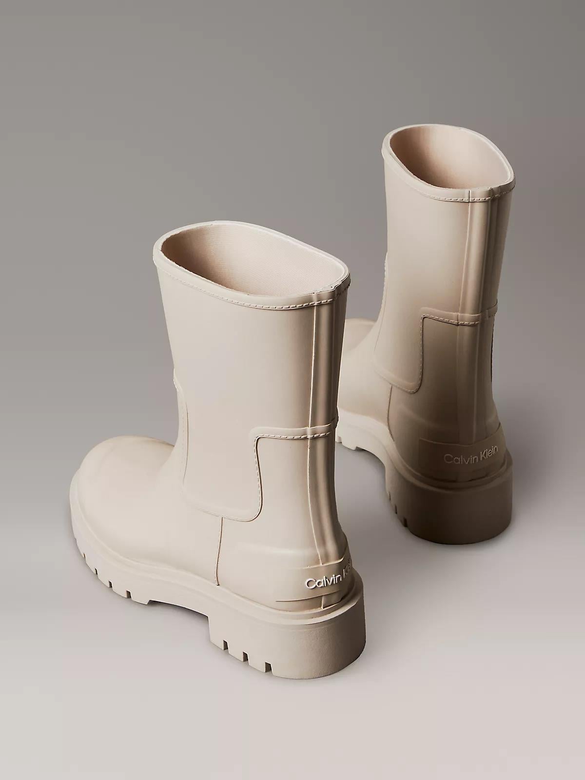 Calvin Klein Calvin Klein Kadın Darbe Emici Konforlu İç Taban Suya Dayanıklı Krem Bot & Bootie YW0YW02004-PA8