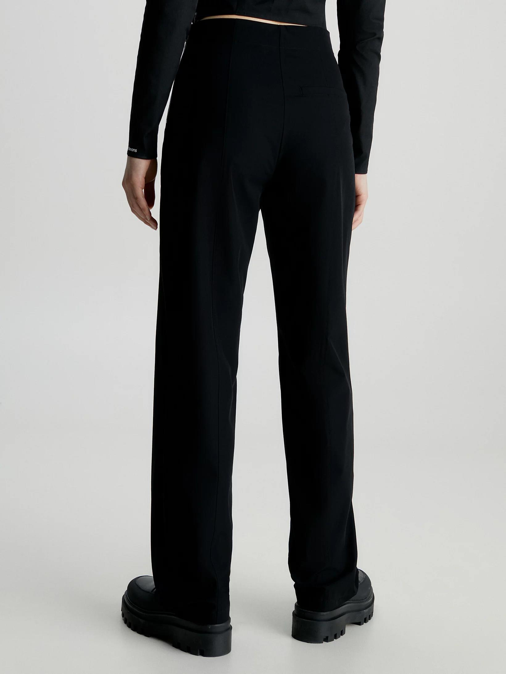 Calvin Klein Calvin Kleın Kadın Denim Slim Fit Yüksek Bel Günlük Kullanım Siyah Pantolon J20J222336-BEH
