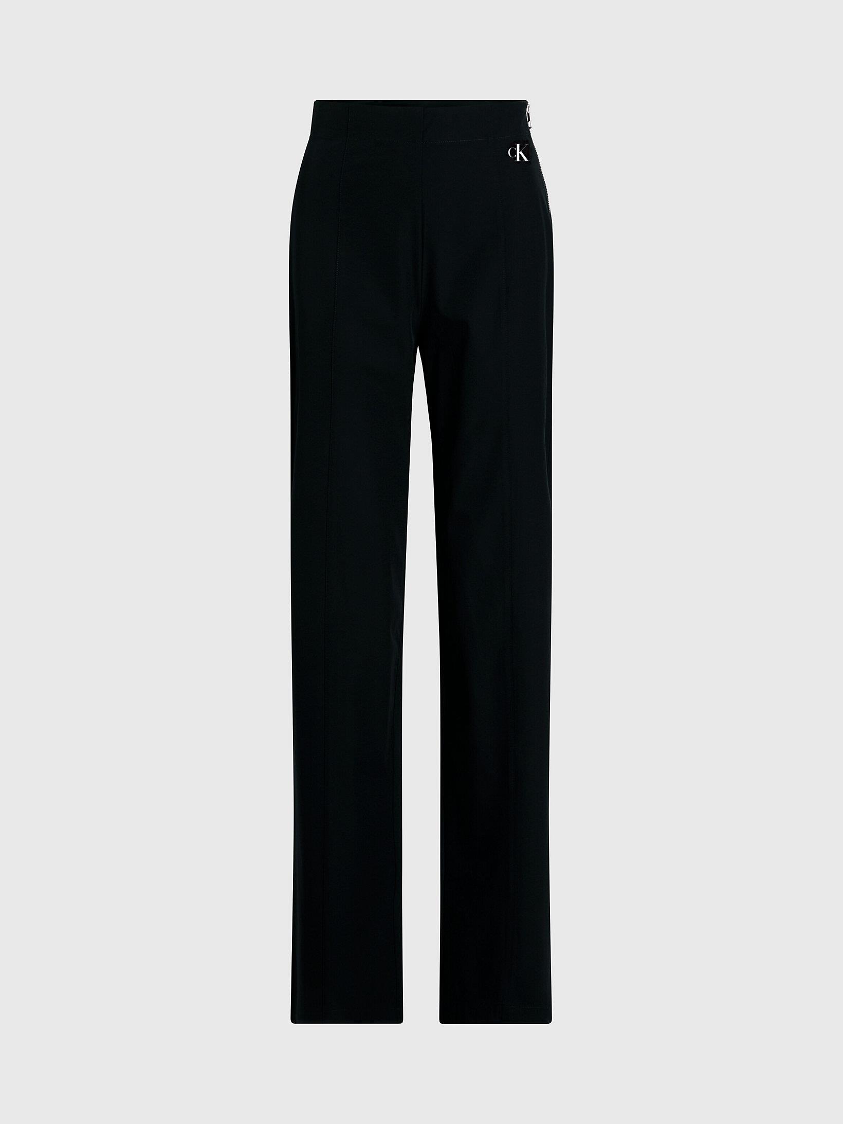 Calvin Klein Calvin Kleın Kadın Denim Slim Fit Yüksek Bel Günlük Kullanım Siyah Pantolon J20J222336-BEH