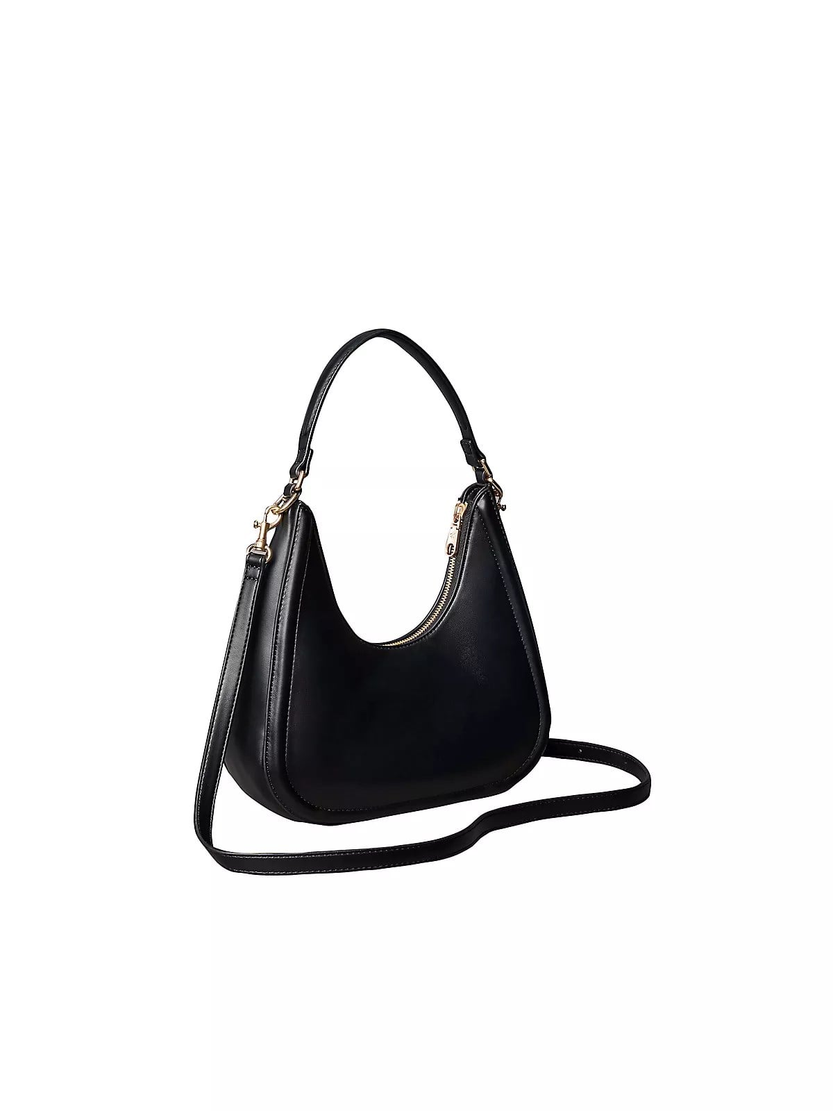 Calvin Klein Calvin Klein Kadın Deri Kısa Kulp Fermuar Kapama CK Logo Desenli Siyah Çanta LV04F3561G-UB1
