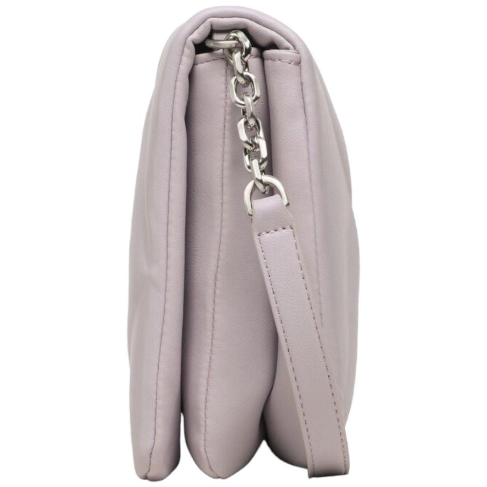 Calvin Klein Calvin Kleın Kadın Deri Marka Logolu Askılıklı Fermuarlı Mor Omuz Çantası K60K611021-VDQ