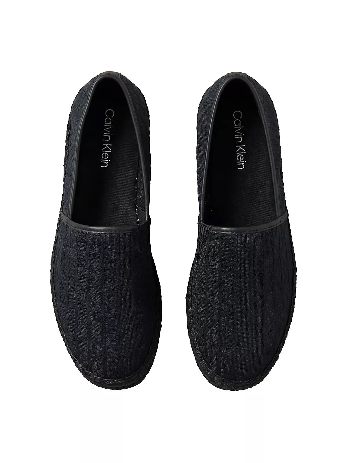 Calvin Klein Calvin Klein Kadın Dikiş Detaylı Düşük Bilekli Kanvas Siyah Espadril HW0HW03032-0GJ