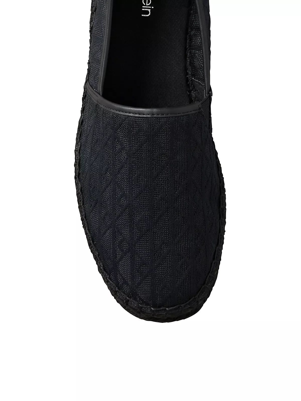 Calvin Klein Calvin Klein Kadın Dikiş Detaylı Düşük Bilekli Kanvas Siyah Espadril HW0HW03032-0GJ