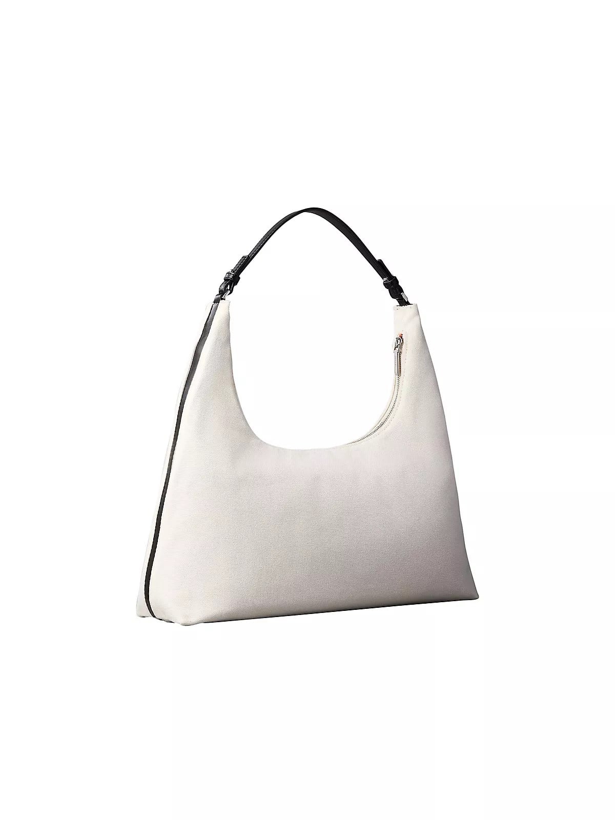 Calvin Klein Calvin Klein Kadın Dokuma Kumaş Logo Nakışlı Fermuarlı Beyaz Omuz Çantası LV04F3742G-XSI