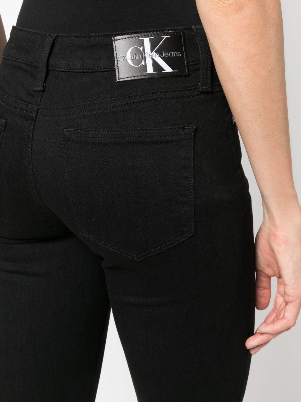 Calvin Klein Calvin Kleın Kadın Dokuma Kumaş  Normal Bel  Düz Model Siyah Jeans J20J221582-1BY
